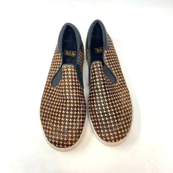 ASH Jam Houndstooth Check Pony Hair‎ Platform Sneaker Size 41 / US 10 - Picture 2 of 11
